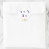 Happu Neues Jahr 2015 Hakuna Matata wünscht.png Runder Aufkleber (Tasche)