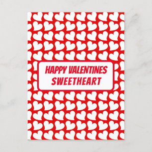 HAPPVALENTINES SWEETHEART ROMANTISCHES GESCHENK POSTKARTE