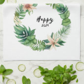 Happy2025Wreath Kitchen Handtücher (Gefaltet)