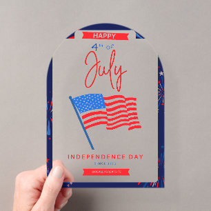 #Happy4thOfJulyIndependenceDayAcrylicEinladung Acryleinladungen