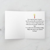 Happy 100 Birthday Paper Greeting Card Unique Karte (Innenseite)