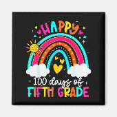 Happy 100 Days Of 5th Grade Kids Teacher 100th Day Magnet (Vorne)