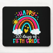 Happy 100 Days Of 5th Grade Kids Teacher 100th Day Mousepad (Vorne)