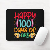 Happy 100 Days of Art School Teachers Girls Boys G Mousepad (Mit Mouse)