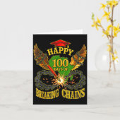 Happy 100 Days Of Breaking Chains Mlk Legacy Schoo Karte (Gelbe Blume)