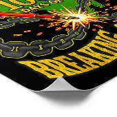 Happy 100 Days Of Breaking Chains Mlk Legacy Schoo Poster (Ecke)