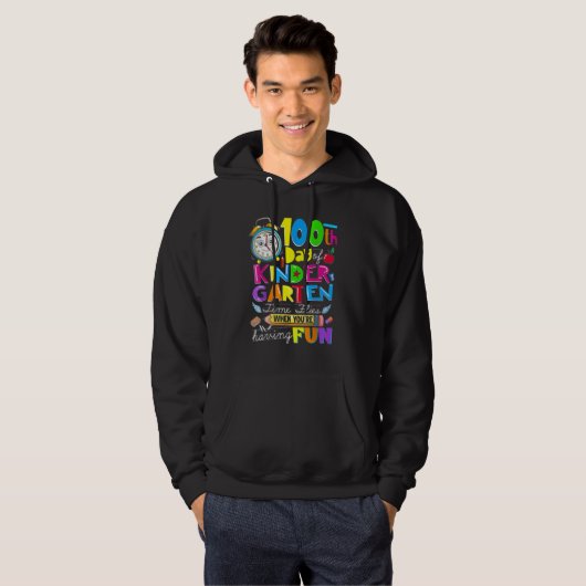 Happy 100 Days Of Kindergarten School Teachers Kid Hoodie (Vorne ganz)