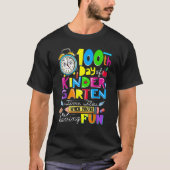 Happy 100 Days Of Kindergarten School Teachers Kid T-Shirt (Vorderseite)