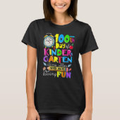 Happy 100 Days Of Kindergarten School Teachers Kid T-Shirt (Vorderseite)