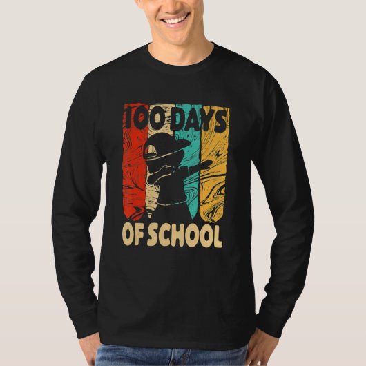 Happy 100 Days Of School 100th Day Dabbing Child K T-Shirt (Vorderseite)