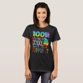 Happy 100 Days Of School And Still Poppin 100th Da T-Shirt (Vorne ganz)