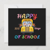 HAPPY 100 DAYS OF SCHOOL, BACK TO SCHOOL EINLADUNG (Rückseite)