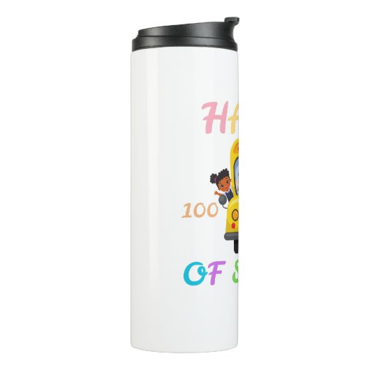 HAPPY 100 DAYS OF SCHOOL, BACK TO SCHOOL THERMOSBECHER (Nach links gedreht)