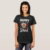 Happy 100 Days Of School Cute Owl Teacher Student  T-Shirt (Vorne ganz)