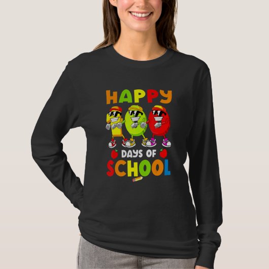 Happy 100 Days Of School Flossing Dance 100 Days S T-Shirt (Vorderseite)