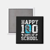 Happy 100 Days Of School Hockey Lovers Boys Girls  Magnet (Vorderseite/Rückseite)