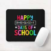 Happy 100 Days Of School Math Equation Funny Teach Mousepad (Mit Mouse)