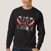 Happy 100 Days Of School Math Formula Teacher Stud Sweatshirt (Vorderseite)