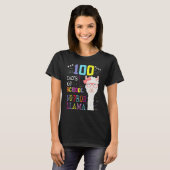 Happy 100 Days Of School No Probllama Llama 100th  T-Shirt (Vorne ganz)