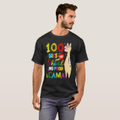 Happy 100 Days Of School No Probllama Llama 100th  T-Shirt (Vorne ganz)