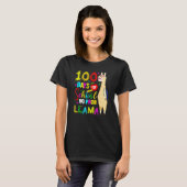 Happy 100 Days Of School No Probllama Llama 100th T-Shirt (Vorne ganz)