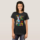 Happy 100 Days Of School No Probllama Llama 100th T-Shirt (Vorne ganz)