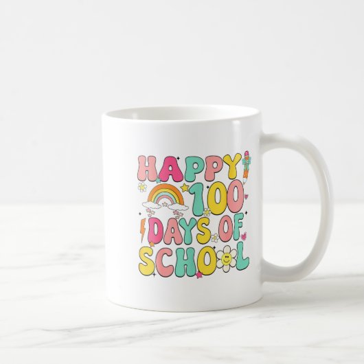 Happy 100 Days Of School Teacher Appreciation Boys Kaffeetasse (Rechts)