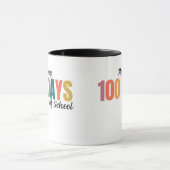 Happy 100 Days of School Teacher Tasse (Zentrum)
