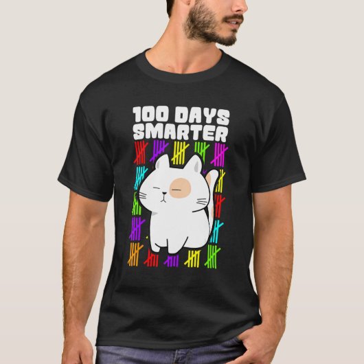 Happy 100 Days Smarter Shirts, 100th Day Of School T-Shirt (Vorderseite)