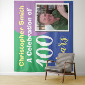 Happy 100. Geburtstagsparty Wall Wandteppich (Beispiel)