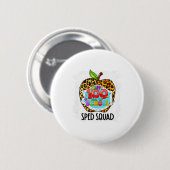Happy 100. Tag der Schule Gesicht Maske Sped Ed Button (Vorne & Hinten)