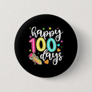 Happy 100 Tage Coquette Bow Apfel 100. Tag von Sch Button