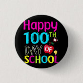 Happy-100-th-day-School Button (Vorderseite)