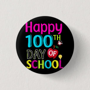 Happy-100-th-day-School Button