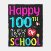 Happy-100-th-day-School Fleecedecke (Vorderseite)