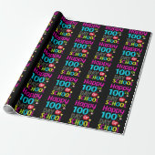 Happy-100-th-day-School Geschenkpapier (Ungerollt)