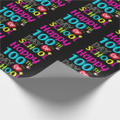 Happy-100-th-day-School Geschenkpapier (Ecke)