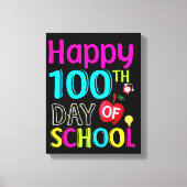 Happy-100-th-day-School Leinwanddruck (Vorderseite)