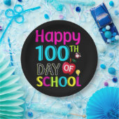Happy-100-th-day-School Pappteller (Party)