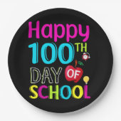 Happy-100-th-day-School Pappteller (Vorderseite)