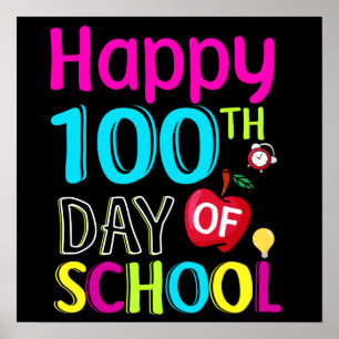 Happy-100-th-day-School Poster