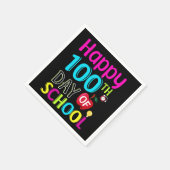 Happy-100-th-day-School Serviette (Ecke)