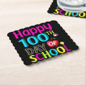 Happy-100-th-day-School Untersetzer (angewinkelt)