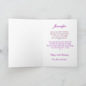 Happy 100th Birthday Card - Flower Bouquet Karte (Innenseite)