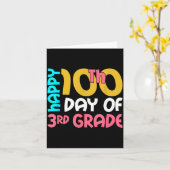 Happy 100th Day Of 3rd Grade 100 Days Of School Fo Karte (Gelbe Blume)