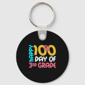 Happy 100th Day Of 3rd Grade 100 Days Of School Fo Schlüsselanhänger (Vorderseite)