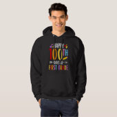 Happy 100th Day Of First Grade Cute School 1st Gr Hoodie (Vorne ganz)