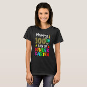 Happy 100th Day Of Kindergarten 100 Days Of School T-Shirt (Vorne ganz)