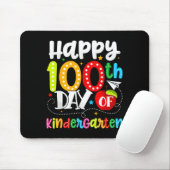Happy 100th Day Of Kindergarten Funny Teachers Stu Mousepad (Mit Mouse)