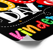 Happy 100th Day Of Kindergarten Funny Teachers Stu Poster (Ecke)